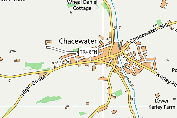 TR4 8FN map - OS VectorMap District (Ordnance Survey)