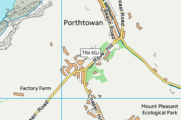 TR4 8GJ map - OS VectorMap District (Ordnance Survey)