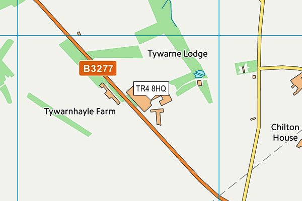 TR4 8HQ map - OS VectorMap District (Ordnance Survey)