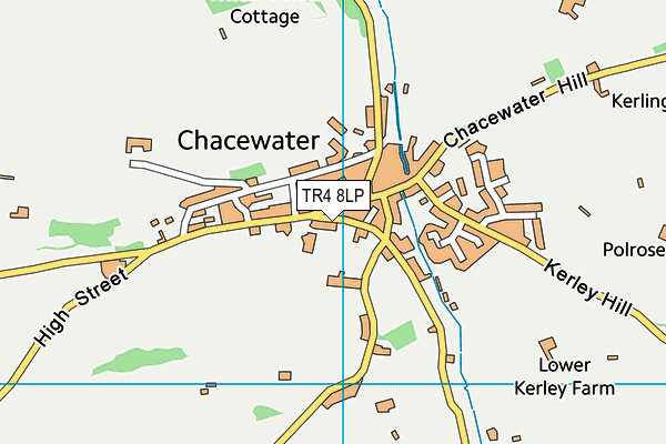 TR4 8LP map - OS VectorMap District (Ordnance Survey)