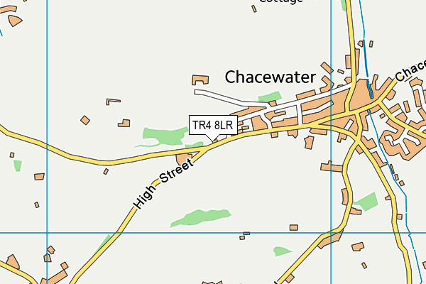 TR4 8LR map - OS VectorMap District (Ordnance Survey)