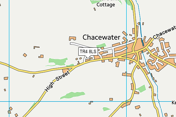 TR4 8LS map - OS VectorMap District (Ordnance Survey)