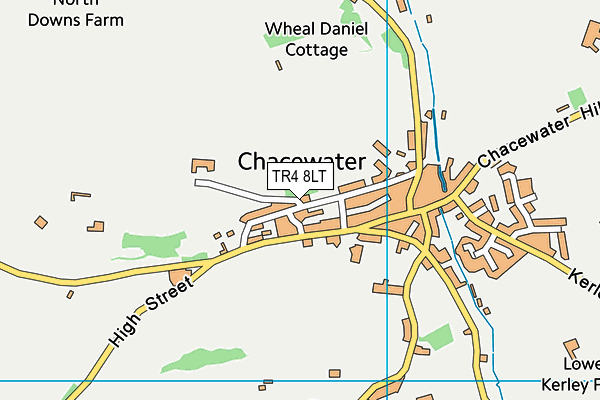 TR4 8LT map - OS VectorMap District (Ordnance Survey)