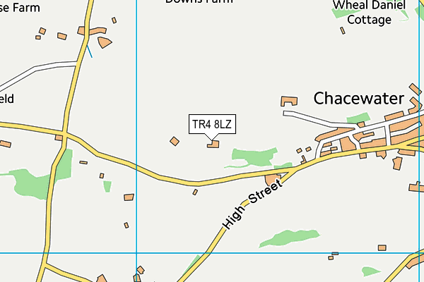 TR4 8LZ map - OS VectorMap District (Ordnance Survey)