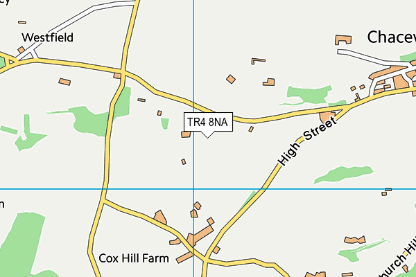 TR4 8NA map - OS VectorMap District (Ordnance Survey)