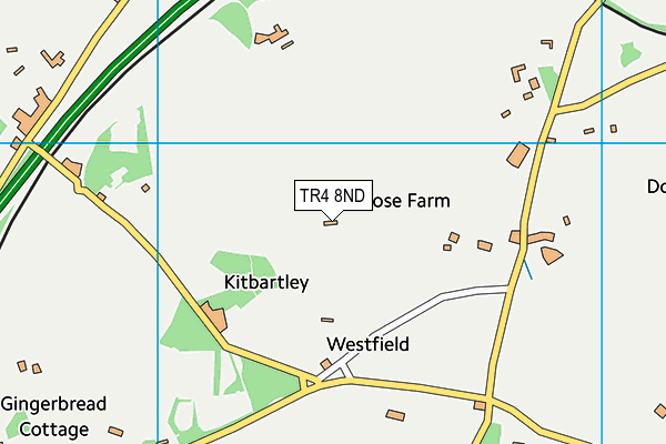 TR4 8ND map - OS VectorMap District (Ordnance Survey)