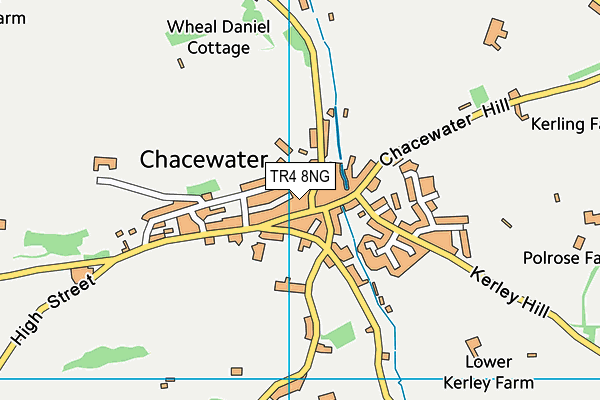 TR4 8NG map - OS VectorMap District (Ordnance Survey)