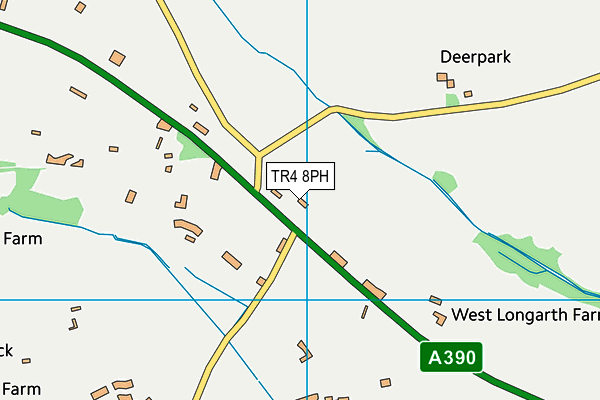TR4 8PH map - OS VectorMap District (Ordnance Survey)