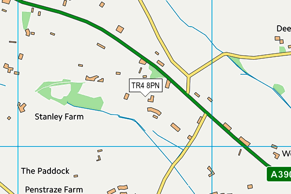 TR4 8PN map - OS VectorMap District (Ordnance Survey)