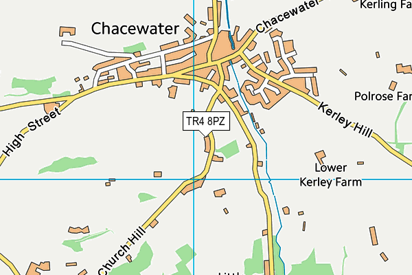 Chacewater Community Primary School map (TR4 8PZ) - OS VectorMap District (Ordnance Survey)