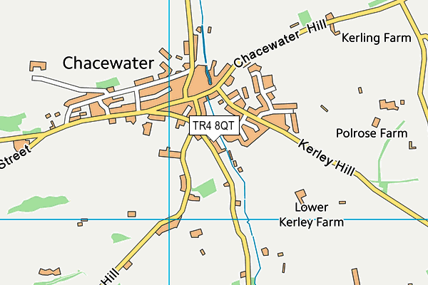 TR4 8QT map - OS VectorMap District (Ordnance Survey)