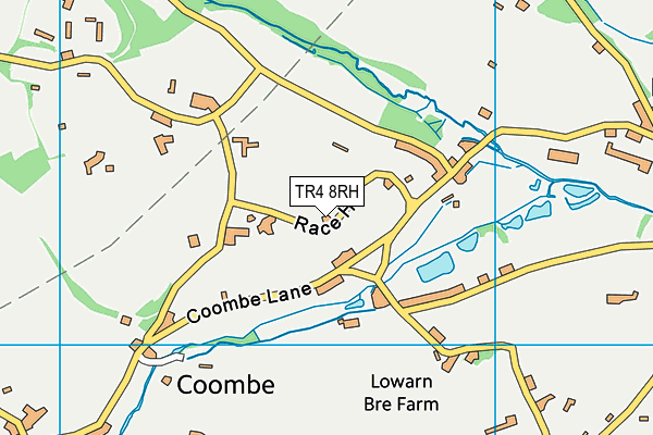 TR4 8RH map - OS VectorMap District (Ordnance Survey)