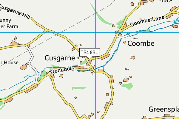 TR4 8RL map - OS VectorMap District (Ordnance Survey)