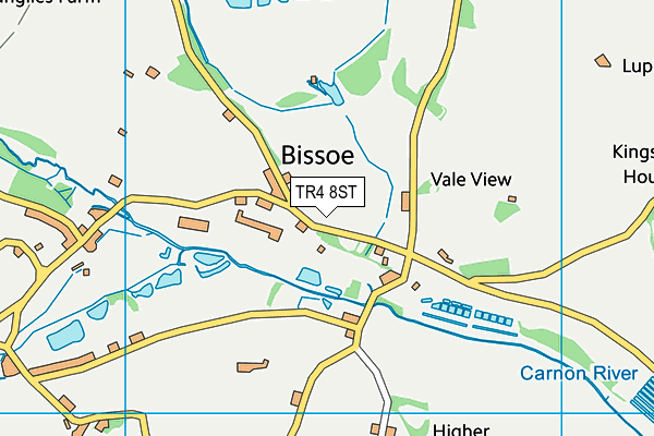 TR4 8ST map - OS VectorMap District (Ordnance Survey)