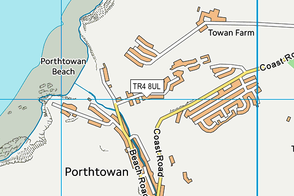 TR4 8UL map - OS VectorMap District (Ordnance Survey)