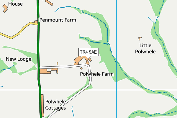 Polwhele House School map (TR4 9AE) - OS VectorMap District (Ordnance Survey)