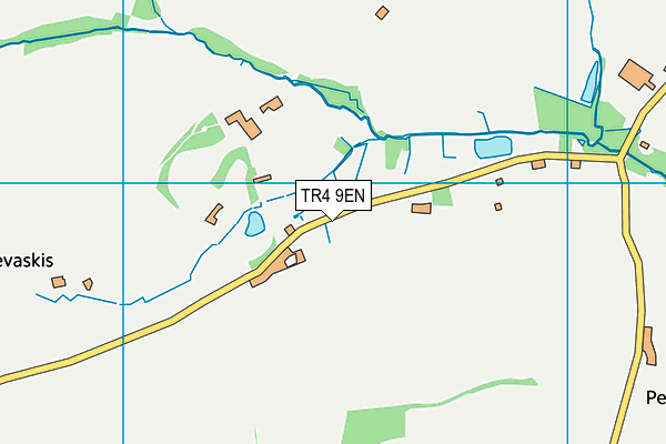 TR4 9EN map - OS VectorMap District (Ordnance Survey)