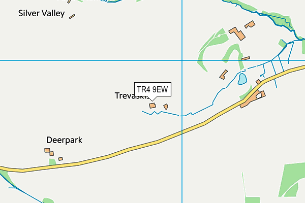 TR4 9EW map - OS VectorMap District (Ordnance Survey)