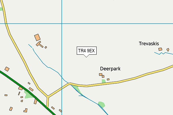TR4 9EX map - OS VectorMap District (Ordnance Survey)