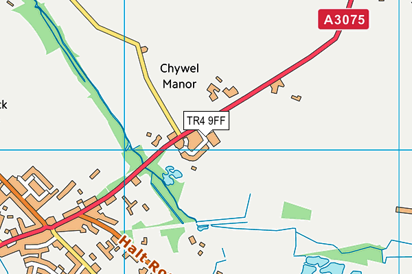 TR4 9FF map - OS VectorMap District (Ordnance Survey)