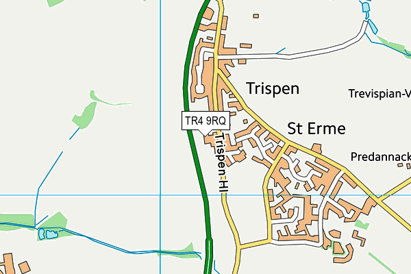 TR4 9RQ map - OS VectorMap District (Ordnance Survey)
