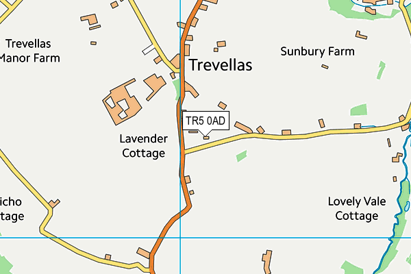 TR5 0AD map - OS VectorMap District (Ordnance Survey)