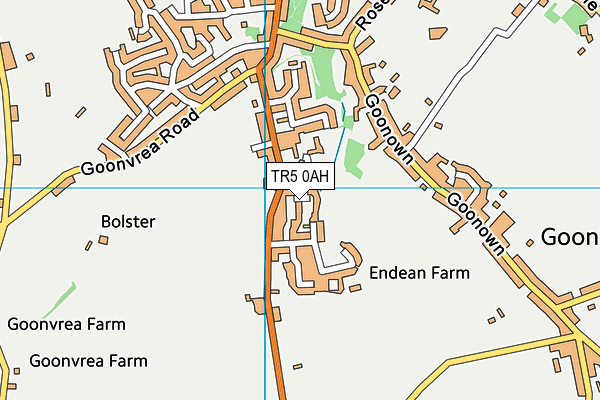 TR5 0AH map - OS VectorMap District (Ordnance Survey)