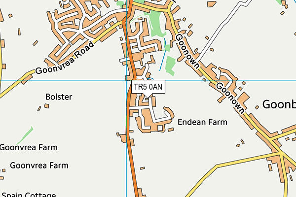 TR5 0AN map - OS VectorMap District (Ordnance Survey)