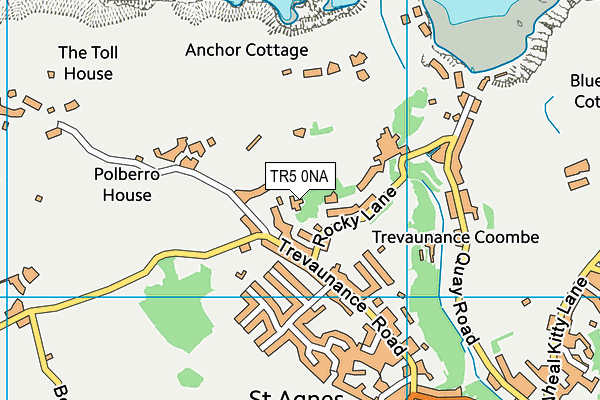 TR5 0NA map - OS VectorMap District (Ordnance Survey)