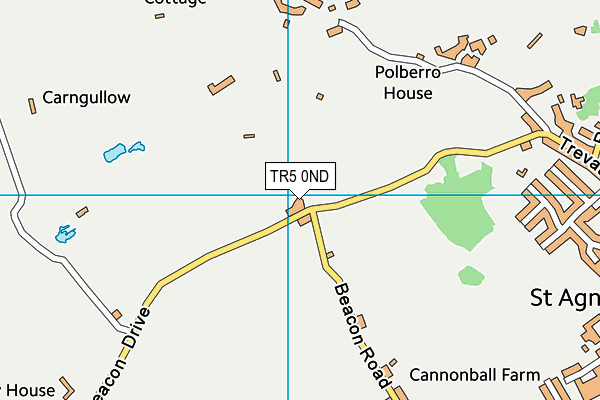 TR5 0ND map - OS VectorMap District (Ordnance Survey)