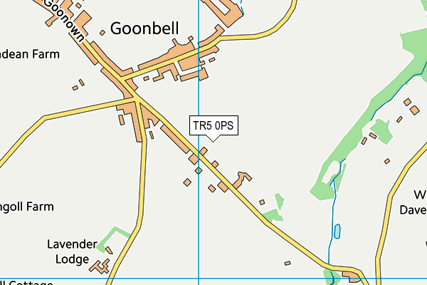 TR5 0PS map - OS VectorMap District (Ordnance Survey)