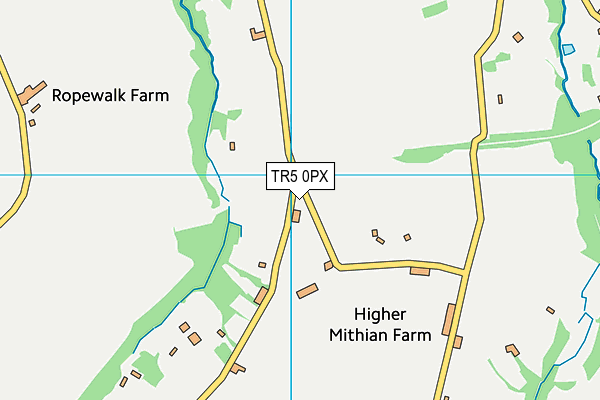 TR5 0PX map - OS VectorMap District (Ordnance Survey)