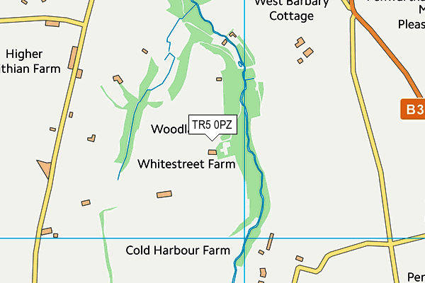 TR5 0PZ map - OS VectorMap District (Ordnance Survey)