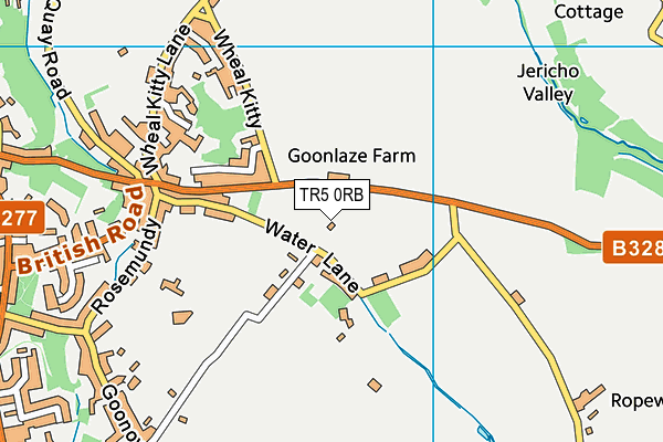 TR5 0RB map - OS VectorMap District (Ordnance Survey)