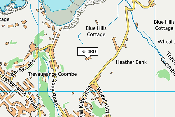 TR5 0RD map - OS VectorMap District (Ordnance Survey)