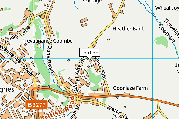 TR5 0RH map - OS VectorMap District (Ordnance Survey)