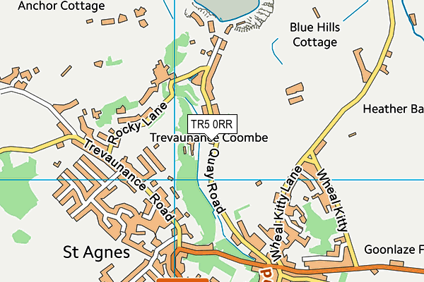 TR5 0RR map - OS VectorMap District (Ordnance Survey)