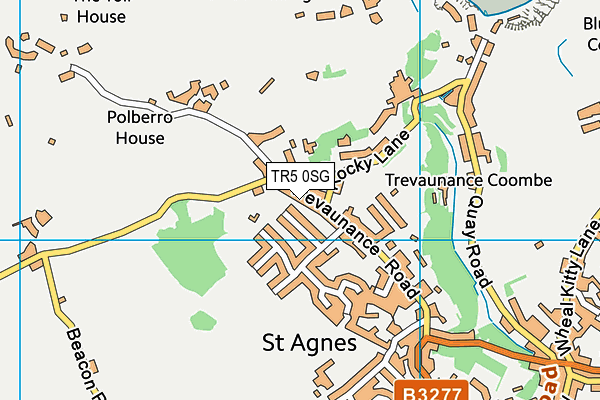 TR5 0SG map - OS VectorMap District (Ordnance Survey)
