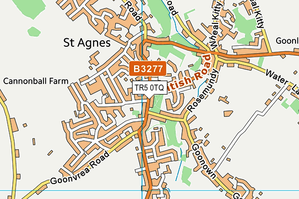 TR5 0TQ map - OS VectorMap District (Ordnance Survey)