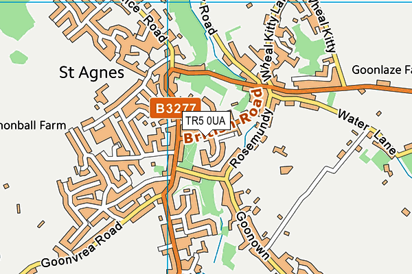 TR5 0UA map - OS VectorMap District (Ordnance Survey)