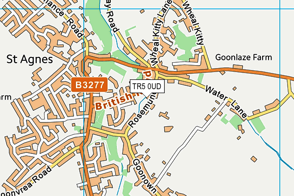 TR5 0UD map - OS VectorMap District (Ordnance Survey)