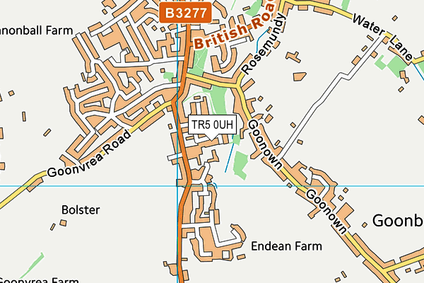 TR5 0UH map - OS VectorMap District (Ordnance Survey)