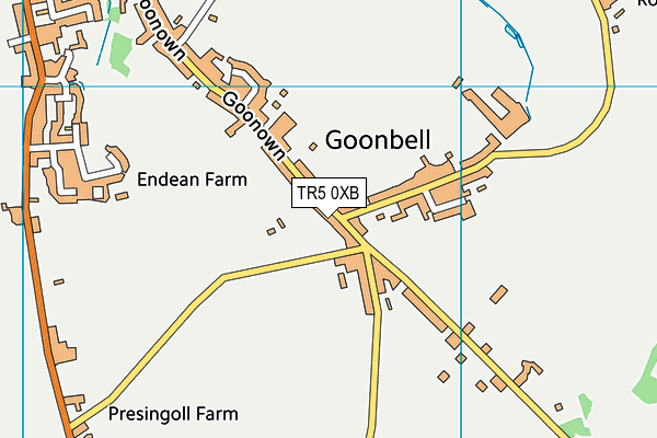 TR5 0XB map - OS VectorMap District (Ordnance Survey)