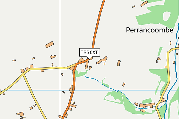 TR5 0XT map - OS VectorMap District (Ordnance Survey)