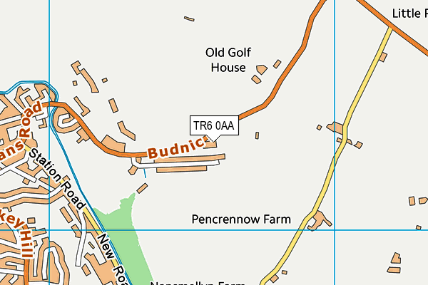 TR6 0AA map - OS VectorMap District (Ordnance Survey)
