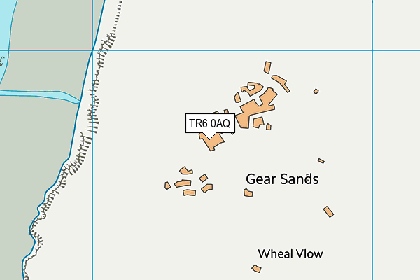 Perran Sands Holiday Park map (TR6 0AQ) - OS VectorMap District (Ordnance Survey)