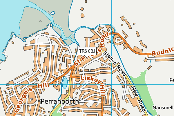 TR6 0BJ map - OS VectorMap District (Ordnance Survey)