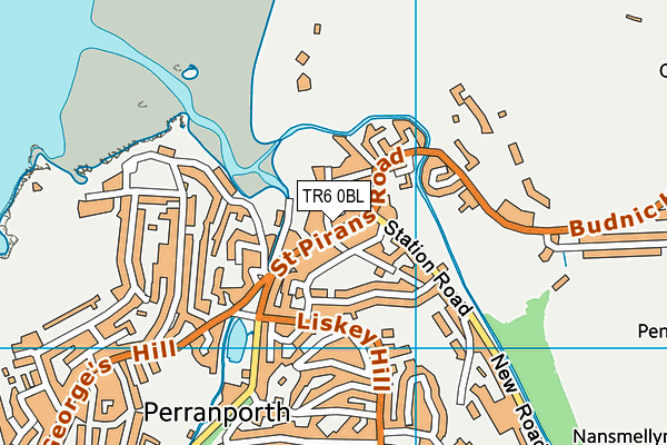 TR6 0BL map - OS VectorMap District (Ordnance Survey)
