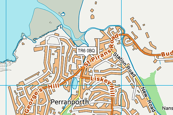 TR6 0BQ map - OS VectorMap District (Ordnance Survey)