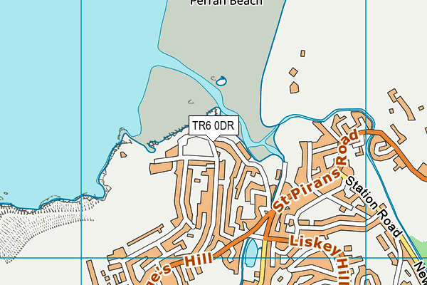 TR6 0DR map - OS VectorMap District (Ordnance Survey)